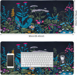 Bureaumat, muismat, grote gaming-muismat, 900 x 400 mm, XXL-muismat met motief - verbetert de precisie en snelheid, antislipcomfort, tafelmat voor muis, toetsenbord (blad)