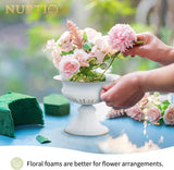 Witte vaas voor bruiloftsdecoraties, 2 stuks, 16,4 cm hoog, metalen bloemen, trompetvazen, middenstukken voor bruiloftstafels, kleine urnplantenbak voor verjaardagsfeestje, woonkamerdecoraties