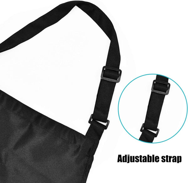 2 stuks kookschort voor mannen en vrouwen, bakschort met 2 zakken voor keuken, schilderschort voor volwassenen schort schort instelbaar voor tuinwerk