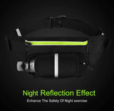 Heuptas voor drinkfles, waterdicht en afsluitbaar vak voor mobiele telefoons tot 16,76 cm (6,6 inch) zoals de iPhone 6 / 6 Plus / 7 / 7 Plus, voor joggen, fietsen, reizen, wandelen, voor dames en heren