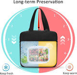 Kleine koeltas Lunchtas met ritssluiting Waterdicht voor werk Zwart 7L