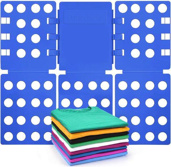 Vouwbord voor kleding T-shirt vouwplank kinderen en volwassenen vouwplank wasvouwplank wasvouwplank kleding blauw