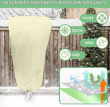 Winterbescherming voor planten, set van 2, 120 x 180 cm, vorstbeschermende plantendekens als winterbescherming, met ritssluiting voor boompalmen, balkonplanten, kaptent, ademend