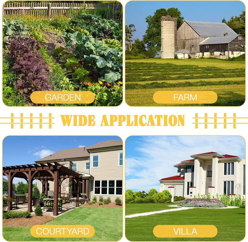 5 stuks kunststof witte randen tuinhek decoratieve tuinhekken panelen tuin lathek randen gazon bloembedden plantenranden voor tuin gazon paden (50 x 30 cm)