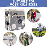 Stuurtas voor kinderen, stuurtas, fietsmand voor kinderen, afneembare fietsmand vooraan waterdichte stuurtas, fietstas voor fiets, driewieler, scooter, loopfiets