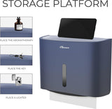 Handdoekdispenser, handdoekdispenser voor de badkamer, aan de muur, Z-gevouwen servetten en verdeelde handdoekdispenser, kan tot 200 vellen