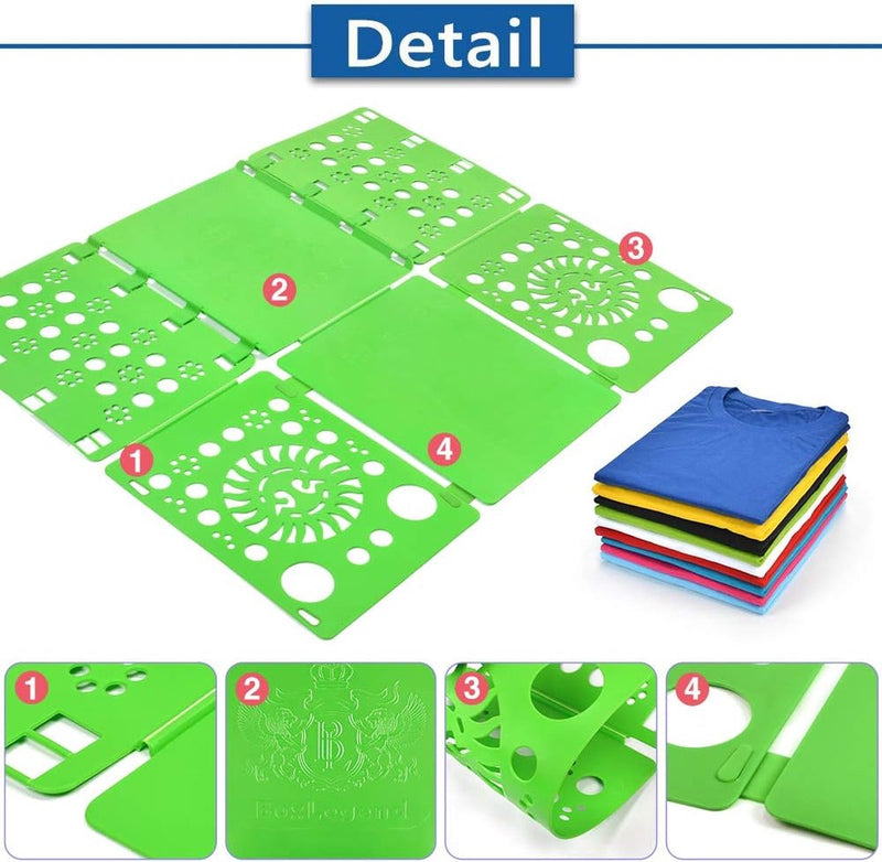 Kledingvouwer, verstelbaar, om gemakkelijk broeken, hemden, truien, T-shirts netjes op te kunnen vouwen