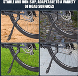 Fietsstandaard, 24-29 inch, in hoogte verstelbaar, fietsstandaard, zijstandaard, maximale belasting 40 kg, antislip fietsstandaard voor e-bike, Mon, trekkingfiets