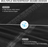 Hoes voor tuinmeubelen, waterdichte beschermhoes, tuinmeubelen, uv-zeildoek voor tuintafels, terrasmeubilair, robuuste 420D Oxford buitenhoes voor meubelsets, 360 x 240