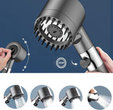 Multifunctionele hogedrukdouchekop, drukverhogende handdouche douchekop met schakelaar, hogedrukdouchekop met filter en verstelbare douchekop met 3 straalsoorten, waterslot-douchekop met één knop