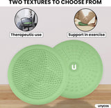 Balzitkussen 33 cm inclusief pomp, noppenkussen, luchtkussen, anti-burst zitkussen, balanskussen, core, rug, fitnesscoördinatie en rugtraining (zenfeel)