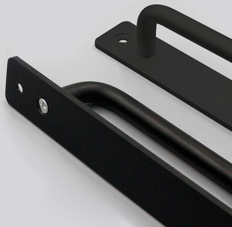 Staldeurgreep 4 stuks 18 cm schuurdeurgrepen schuifdeurgrepen schuifdeurgreep schuifdeurgrepen zwart met schroeven voor kast keukenmeubilair slaapkamer