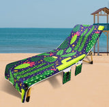 Microvezel strandlaken voor zonnebed, strandhanddoek, sneldrogend, voor strandstoel, tuinligstoel, strandstoelhoes voor zwembaden, stranden, tuinhotels