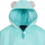 Badponcho voor kinderen, baby, meisjes, jongens, badstof, capuchon, 100% katoen