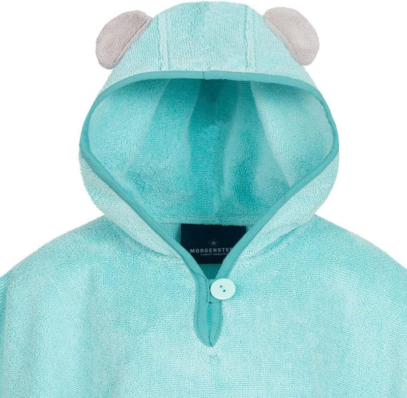 Badponcho voor kinderen, baby, meisjes, jongens, badstof, capuchon, 100% katoen