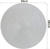 Placemats, rond, 6 stuks