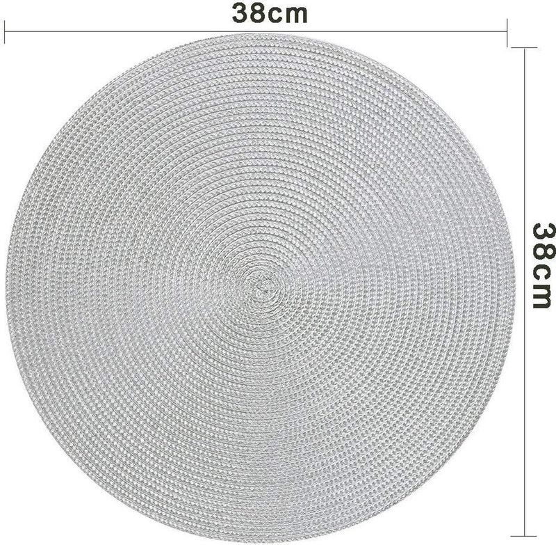 Placemats, rond, 6 stuks