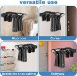 Laarzenhouder, 2 stuks schoenenrek, metalen wandhouder, schoenenrek voor laarzen, cowboyboot-organizer, hoge laarzen voor kast, ingang, outdoor, garage, 41,5 x 23,5 cm