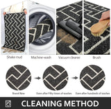 Binnendeurmat Zwart 50 x 80 cm, Waterdichte Deurmat, Vuilvangmat, Antislip Binnendeurmat voor Entree, Hal, Tuin, Binnen, Huisdieren...