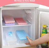 Siliconen ijsblokjeshouder van levensmiddelenkwaliteit, ijsblokjeshouder met deksel en container, BPA-vrij, 36 compartimenten, ijsblokjeshouder voor gekoelde dranken en whisky, met zwarte lepel