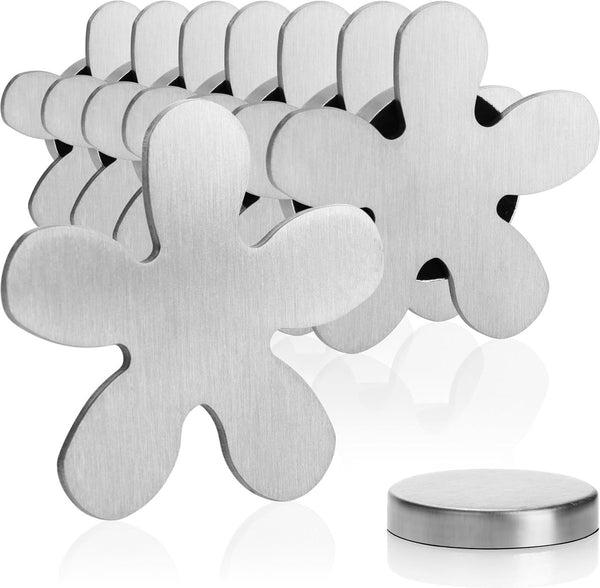 tafelkleedgewicht - tafelkleedgewicht van roestvrij staal - magnetische tafelkleedklem, Set 1 - bloem