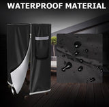 Zwart waterdicht stofdicht klapdekbed: opbergtas voor logeerbedden, multifunctionele bescherming tegen bed, multifunctionele afdekking (114 x 99 x 38 cm)