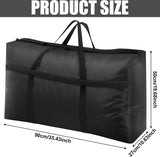 600D Oxford extra grote opbergtas, opbergdoos, organizer, opbergzak, reistas, draagtas, campingtas, transporttas voor dekbedden, kussens, kleding