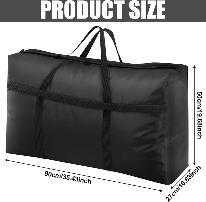 600D Oxford extra grote opbergtas, opbergdoos, organizer, opbergzak, reistas, draagtas, campingtas, transporttas voor dekbedden, kussens, kleding