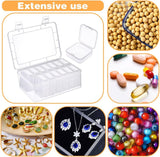 14 stuks opbergdozen met klein deksel, en 1 grote plastic doos met deksel, transparante sorteerdoos voor kralen, sieraden en pillen