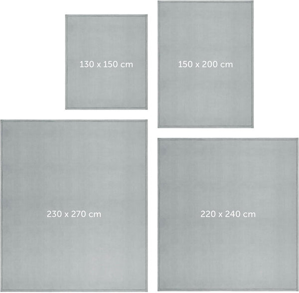 fleecedeken, deken, bank, Oeko-Tex®-gecertificeerd, grote bankdeken, deken, woondeken, sprei en bedsprei, 220 x 240 cm, grijs