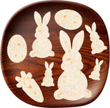 uitsteekvormpjes set paaseieren hazen groot 20,5 cm koekjessnijder Pasen hazen uitsteker set koekjes uitsteker haas uitsteekvormpjes Pasen voor bakken kinderen