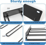 Laarzenhouder, 2 stuks schoenenrek, metalen wandhouder, schoenenrek voor laarzen, cowboyboot-organizer, hoge laarzen voor kast, ingang, outdoor, garage, 41,5 x 23,5 cm