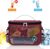 Koeltas 6,4 L, verdikte lunchtas Geïsoleerde koeltas Kleine lunchtas Lunchtas Koeltas Lunchbox Tas Draagbare lunchtas Werk Student Kantoor Picknick (Rood - 6,4 L)