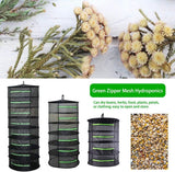 Droognet voor kruiden, 6-laags kruidendroogrek voor planten, met ritssluiting, inklapbaar ophangen, geschikt voor gedroogde bloemen, vis, vlees, kruiden, vruchten om te drogen kleding.