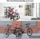 Fietsstandaard, voor 3 fietsen, standplaats voor 3 fietsen, 124 x 39,5 x 73,5 cm