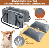 Hondenautostoel voor kleine honden, autostoeltje voor huisdieren, afneembaar en wasbaar, autostoeltje voor kleine huisdieren tot 13,5 lbs, middenconsole, honden en katten
