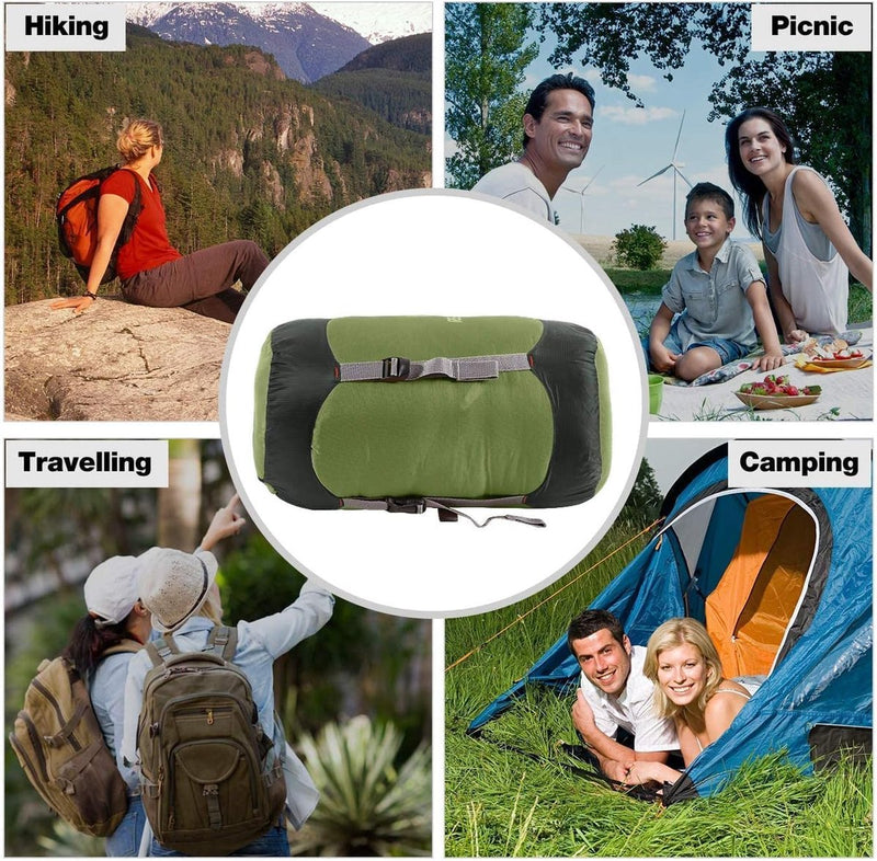 Nylon compressiezak voor slaapzak, lichte compacte compressiezak voor kamperen, outdoor, wandelen, rugzakreizen, reizen