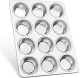 Roestvrijstalen muffinvorm voor 12 muffins