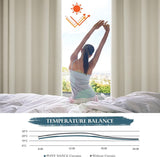 gordijnen keuken modern lusgordijn set van 2 H 145 x B 140 cm raamgordijnen met lussen gordijn ondoorzichtig keukengordijnen black-out Curtain, lichtbeige