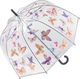 Stokscherm Long AC Domeshape Copper Stripes, Transparant-kleurrijk