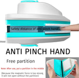 Watergevulde magnetische glasborstel, dubbelzijdige glasreinigingsborstel voor ramen, reinigingsgereedschap voor ramen, reinigingsgereedschap, magnetische raamreiniger, dikte 15-26 mm