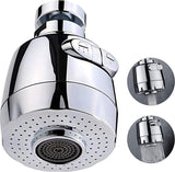 360 ° draaibare wastafel kraan geavanceerde bubbler kraan beluchter waterbesparende kraan filter kraan beluchter filter kraan spray instelling sproeikop voor badkamer keuken (kort)