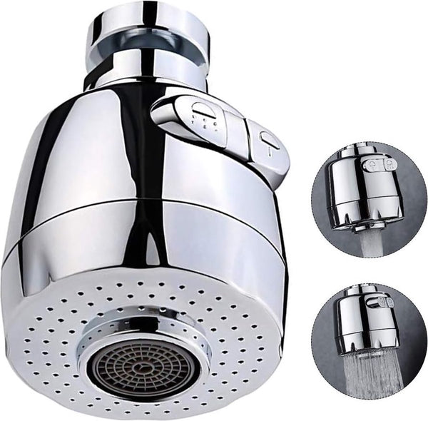 360 ° draaibare wastafel kraan geavanceerde bubbler kraan beluchter waterbesparende kraan filter kraan beluchter filter kraan spray instelling sproeikop voor badkamer keuken (kort)