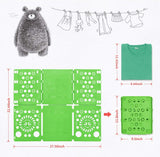 Kledingvouwer, verstelbaar, om gemakkelijk broeken, hemden, truien, T-shirts netjes op te kunnen vouwen