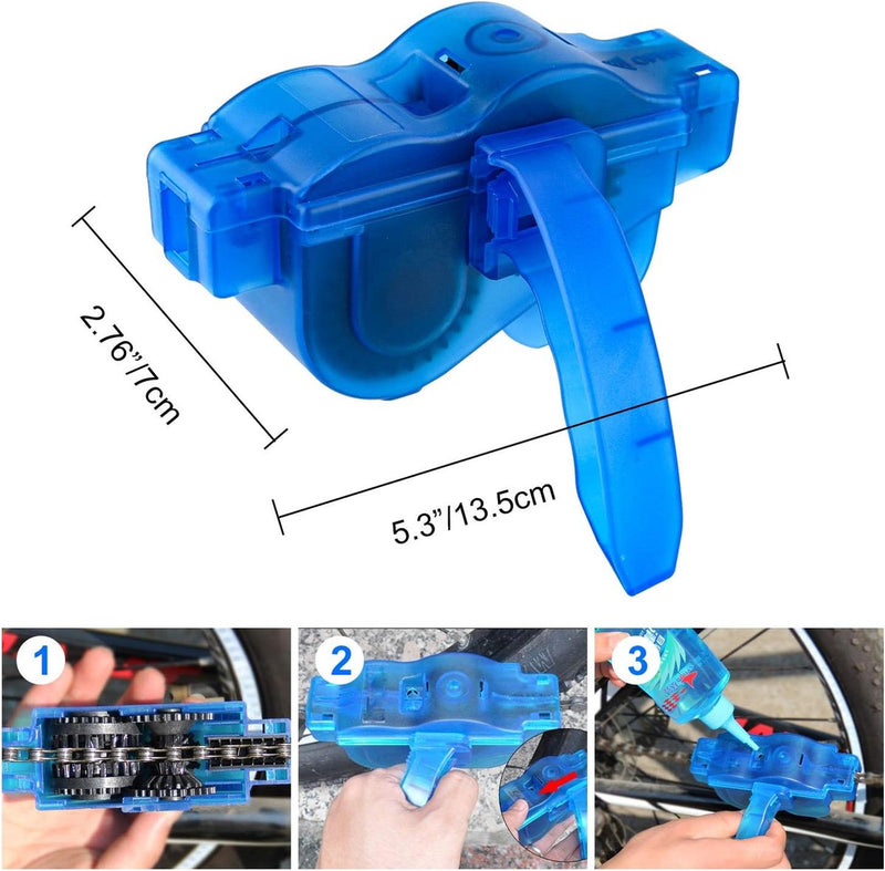 Fietsreinigingsset, 10-delige fietsreinigingsborstels voor fietsketting, banden, kettingwiel, vuile reiniging voor hoekvlekken, geschikt voor alle fietsen