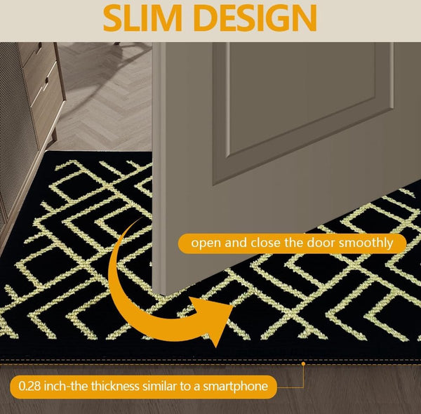 Deurmat voor buiten, tapijtvuilvangmat, deurmat voor entree, voordeur, terras, hal, tuin (3#, 80 x 120 cm)