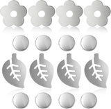 Set van 8 tafelkleedgewichten met magneet, bloemenblad, extra zware magnetische gewichten voor buiten, binnen en buiten
