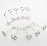 25 stuks kaarthouder fotohouder clip hart kaarthouder bruiloft plaatskaarthouder foto memo foto's clip voor kantoor woning bruiloft verjaardag