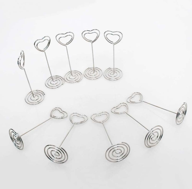 25 stuks kaarthouder fotohouder clip hart kaarthouder bruiloft plaatskaarthouder foto memo foto's clip voor kantoor woning bruiloft verjaardag