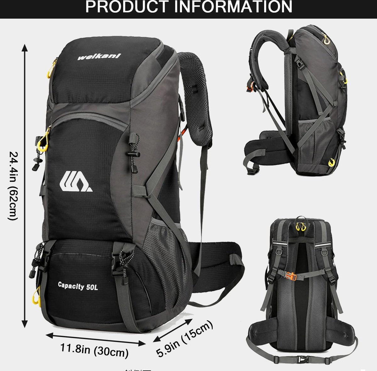 Taeku Hikingrugzakken 50L Waterdichte Rugzak Wandelen lichtgewicht Reistas Dagrugzak Wandelrugzak Outdoor Trekkingrugzak Klimmen Rugzakken (Groen Taeku Hikingrugzakken 50L Waterdichte Rugzak Wandelen lichtgewicht Reistas Dagrugzak Wandelrugzak Outdoor Trekkingrugzak Klimmen Rugzakken (Groen